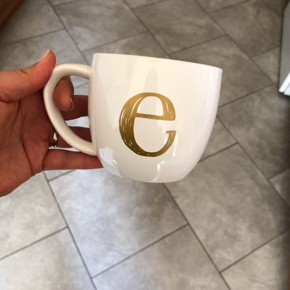 E coffee mug